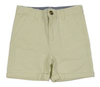Béžové plátěné chino kraťasy Primark 