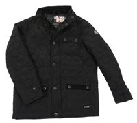 Nové - černá šusťáková prošívaná zateplená bunda Firetrap