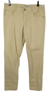 Dámské béžové plátěné chino bokové kalhoty Blue Motion 