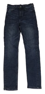 Tmavomodré super skinny rifle vel. 176