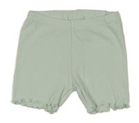 Mintové žebrované elastické kraťasy H&M