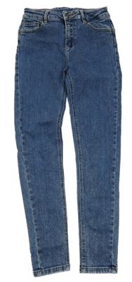 Modré teplákové rifle Denim Co.