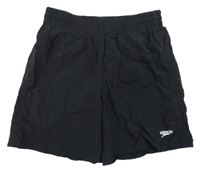 Černé plážové kraťasy s logem Speedo