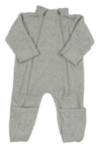 Světlešedý melírovaný fleecový overal TCM