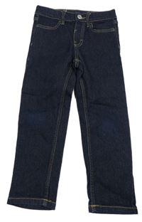 Tmavomodré slim fit rifle H&M