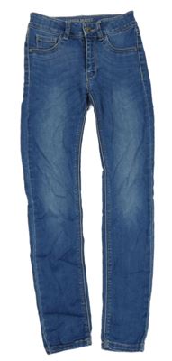 Modré skinny high waist rifle Page One Young