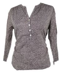 Dámská vínovo-bílá vzorovaná halenka Marc O´Polo 