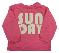 Růžová mikina s nápisem H&M