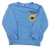 Modrá mikina s příšerkou M&S