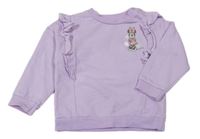 Lila mikina s volánky a Minnie Tu