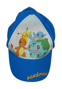 Modro-bílá kšiltovka s Pokémony