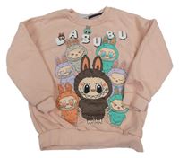 Růžová mikina s potiskem - Labubu