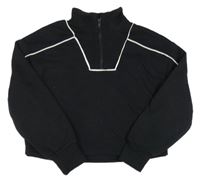 Černá crop mikina PRIMARK