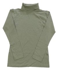 Khaki triko s rolákem Alive