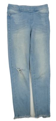 Světlemodré riflové džegíny ošoupaného vzhledu a prošoupáním Denim Co.