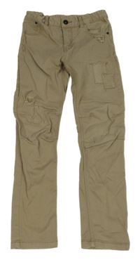 Pískové skinny rifle s prošoupáním H&M