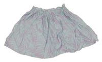 Světlemodro-lila vzorovaná sukně H&M