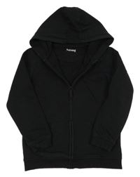 Černá propínací mikina s kapucí Nutmeg