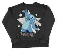 Tmavošedá mikina se Stitchem Disney