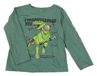 Zelené triko s dinosaurem Dopodopo