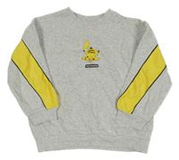 Šedá melírovaná mikina s Pikachu H&M