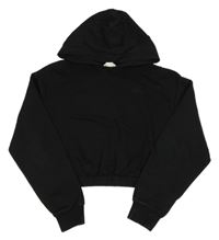 Černá crop mikina s kapucí H&M