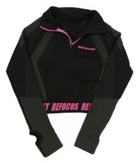 Černo-růžovo-šedá crop sportovní mikina s nápisy Primark