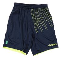 Tmavomodro-neonově žluté sportovní kraťasy UhlSport 