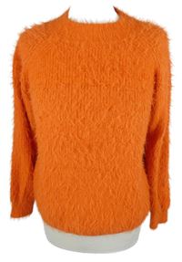 Dámský cihlově červený chlupatý svetr Primark