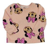 Světlerůžová plyšová mikina s Minnie PRIMARK