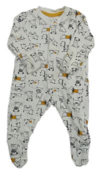 Bílý overal s pejsky Primark