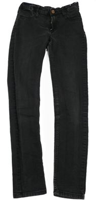 Tmavošedé skinny fit rifle H&M