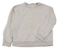 Světlešedá melírovaná mikina H&M