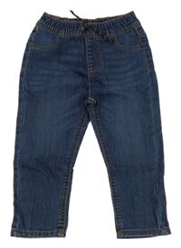Nové - Tmavomodré skinny rifle Primark