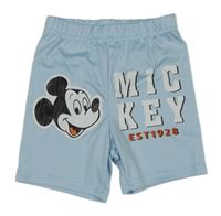 Světlemodré kraťasy s Mickeym 
