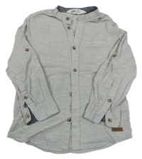 Šedá vzorovaná košile H&M