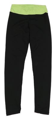 Černo-světlezelené sportovní legíny H&M