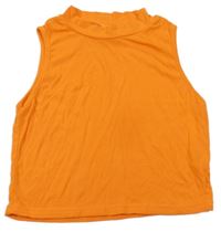 Oranžový crop top Shein
