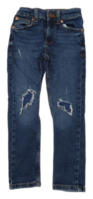 Tmavomodré skinny rifle s prošoupáním River Island