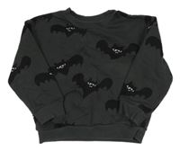 Antracitovo-černá mikina s netopýry H&M