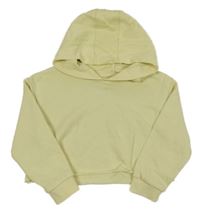 Vanilková crop mikina s kapucí H&M