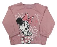 Růžová oversize mikina s Minnií Disney