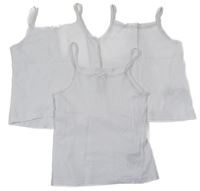 3set - 3x bílá košilka s mašlí Primark