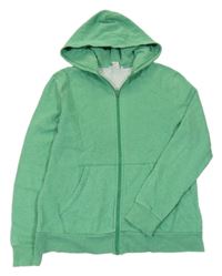 Zelená propínací mikina s kapucí H&M