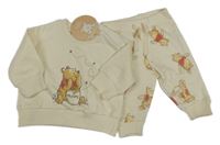 Nové - 2 set - smetanová mikina s Púem + tepláky Disney