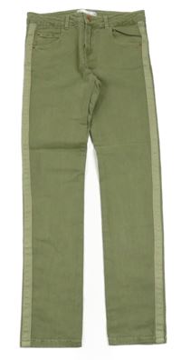 Khaki rifle s proužky Zara