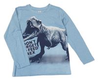 Světlemodré triko s dinosaurem Dopodopo