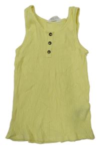 Žlutý žebrovaný top H&M
