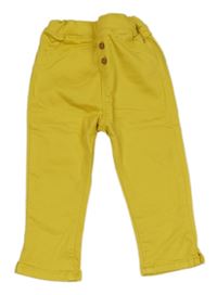 Žluté skinny kalhoty obaibi
