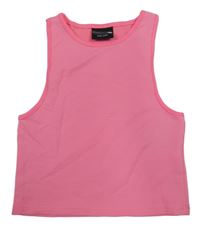 Neonově růžový sportovní crop top ErgeenoMixx